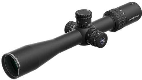 Vector Optics ORION PRO MAX 3-18x44 FFP 30mm MIL VOR-4 Reticle Side Focus Zero Stop Rifle Scope with weaver/picatinny mounts, sunshade, flip up lens caps