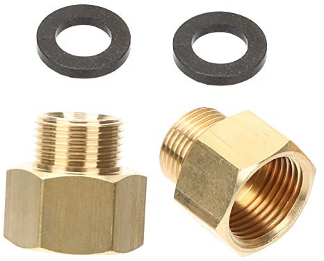 JOINPAYA 2piezas Adaptador De De Latón Rosca Interior Rosca Exterior Adaptador De Manguera para Gas Butano Conector De Grifo para RV Camping