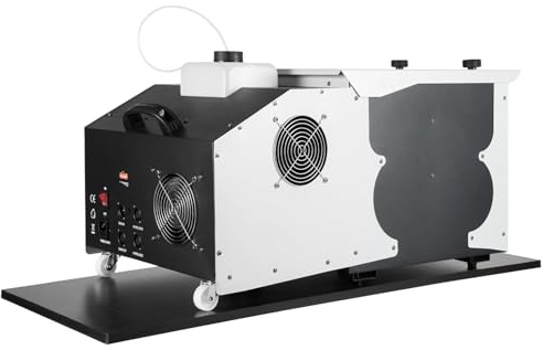 AXGCAA Machine à fumée Basse, Professionnelle pour scène avec télécommande, 3000 W, Effet Glace carbonique, Protection Contre la surchauffe, pour discothèque, Mariage, théâtre