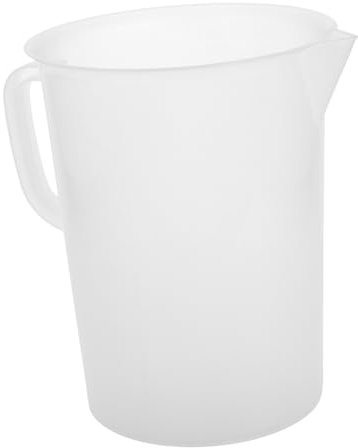 MUELODSIC Vaso Medidor Automotriz De 5000 Ml Grande, Jarra Medidora De Plástico Con Graduación Precisa, Resistente Para Medición De Aceite, Uso Automotriz y Mecánico, Capacidad Extra Grande