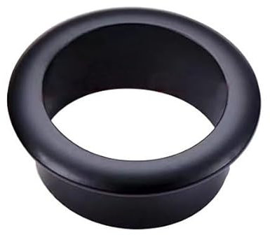 Passacavo rotondo in ABS da 2 pezzi, copriforo for cavi da 18-80 mm for scrivania del computer, organizer for prese di corrente da ufficio, ferramenta for mobili(Black,30mm)