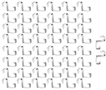 KAHDGSS 50 Decorazione per Gancio Grondaia Piccola Proteggere La Luce Natalizia Grondaie E Balconi Ogni Giorno Uso Casual Installazione Facile Gancio Luce Facile