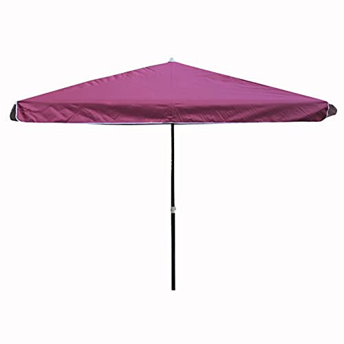 DX26TS X 1.8 M Rectangle Garden Shade Outdoor Patio Sun Umbrella Market Table Parasol with Height Adjustable Pole, No Base