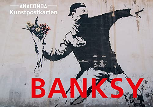 Postkarten-Set Banksy: 18 Kunstpostkarten aus hochwertigem Karton. ca. 0,44€ pro Karte. Streetart zum Sammeln, Verschicken und Verschenken. Ideal für Postcrossing (Anaconda Postkarten, Band 43)