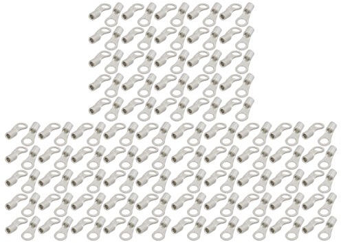 Aexit 150Pcs AWG14-12 runde Form RNB3.5-5 nicht isolierter Kabelschuh Crimp-Anschluss (2f425d44a3af824b85f8874ab88a699c)