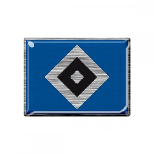 Hamburger SV HSV 3D-Aufkleber Raute Metall