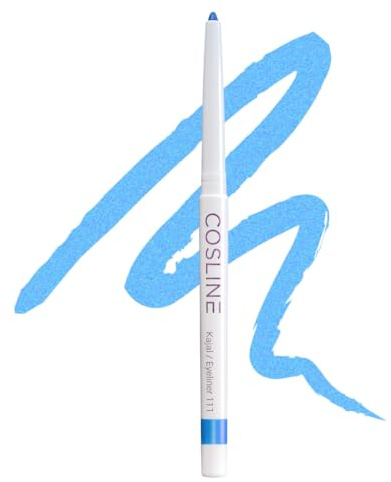 COSLINE Kajal Eyeliner Iceblue 111, Wasserfest, Cremig, Stark pigmentiert