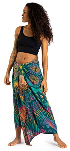 PANASIAM Sarong tiedye turquoise multicolor, 190x116cm