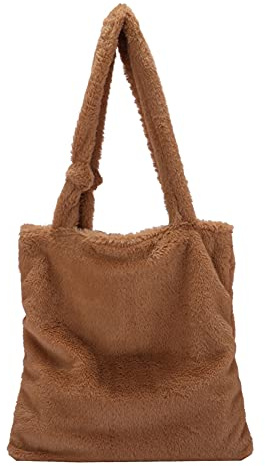 FuMeiJiaJiaJu Plüsch Tasche,Schultertasche Damen,Tasche mit Tierstreifen,Damen Kleine Handtasche,Retro ModeTaschen,Geschenke für Frauen