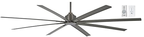 Minka-Aire F896-84-SI Xtreme H2O 84 Inch Outdoor Ceiling Fan with DC Motor in Smoked Iron Finish and Additional Wall Control