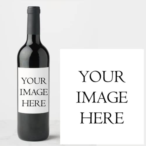krui 20 Pezzi, su Misura Personalizzati, Compleanno, Anniversario, Matrimonio Etichette delle Bottiglie di Vino, Adesivo, Non È Impermeabile (Personalizzazione)