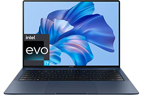 HUAWEI MateBook X Pro 2022 Laptop | 14.2 FullView Touchscreen Notebook | Intel Evo Platform Powered by Intel Core i7 | 16GB RAM | 1TB SSD | Windows 11 | QWERTZ | Ink Blue Fingerabdrucksensor