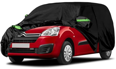 Autoabdeckung Wasserdicht Ersatz für Citroen Berlingo 2008-2018 (LWB), Auto Abdeckplane Autogarage Autoplane Ganzgarage, Atmungsaktive Vollgarage Wasserdicht Reflexionsstreifen, 182(L)* 83(W)* 72(H)