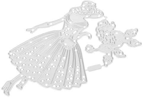 Lurrose Matrice De Découpe Métal Femme Décorative Pour Diy Scrapbooking Album Photo Résistant Et Outil Artisanal Créatif Pour Cartes Et Journaux