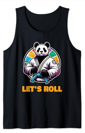 Panda Bär BJJ Gi Brazilian Jiu Jitsu Kampfkunst Let's Roll Tank Top