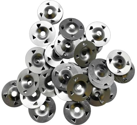 28 mm Durchmesser Befestigungsmaterialsatz für Schaumstoffplatten, verzinkte Stahlunterlegscheiben zur einfachen Befestigung und Unterstützung von Dämmplatten (220)