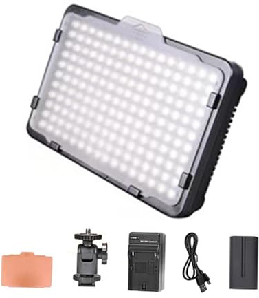 AsrMyjcx LED Camera Light, DSLR Supplemental Lighting Dimmable 5600K Wedding Photography Light DSLR Video Light for Camera, Style A