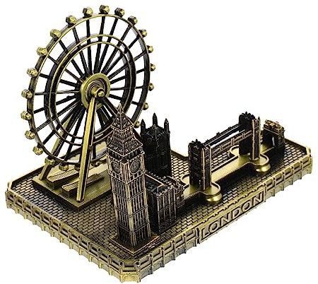 ULDIGI London Souvenir Big Uhr Modell Tower Bridge Handwerk Desktop Ornament Dekorative Tisch-Ornament Aus Legierungsmaterial