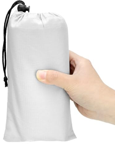 QWORK® Couverture de Pique-Nique Pliable Portable, 140 x 200 cm, Nylon indéchirable, Hydrofuge, pour Pique-niques, Camping, Aventures