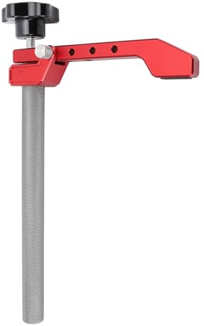 Yosoo Health Gear Pressplattenklemme, 20 mm, Verstellbare Niederhalteklemme für Holzbearbeitung, Bankhaken Lochvorrichtung, bis zu 70 kg Klemmkraft