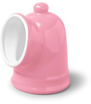 Wm Bartleet & Sons Large Traditional Porcelain Salt Pig Storage Pot Jar, 14cm (Pink)