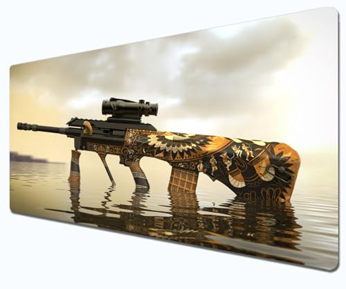 CSGO Gaming-Mauspad, Anti-Rutsch-Gummi-Pad, Weapon Appearance Mouse Pad, Large Size Desk Pad, Suitable for Office FPS Competitive Gaming Laptop