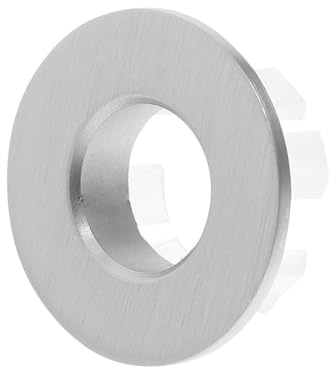DIYEAH Anneau Anti-Débordement pour Évier en Cuivre Brossé | Cache-Trop-Plein Décoratif pour Salle de Bain et Cuisine - Accessoire Pratique et Élégant