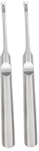 GALPADA 2piezas Tijeras Exfoliantes De Acero Inoxidable Cortacutículas Profesional Herramienta Para Pedicura y Manicura Para Quitar Cutículas y Muerta Manos y Pies