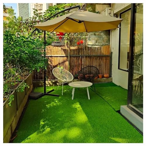 NZVZGKTNTW Césped Hierba Artificial Exterior Alfombra De Césped Artificial Realista, Grande, For Interior Y Exterior, Color Verde, For Perros, Patio, Decoración, Personalizable.(5x6m(16.4 * 19.7ft))