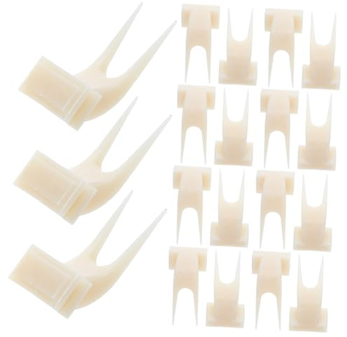 UPKOCH 50pièces Fourchette à Fruits pour Oiseaux Support De Nourriture Plastique pour Cage Brochette pour Fruits Et Friandises pour Petits Et Moyens Oiseaux