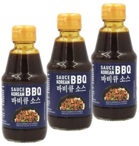 Lot 3x Sauce barbecue coréen - Bouteille 200ml