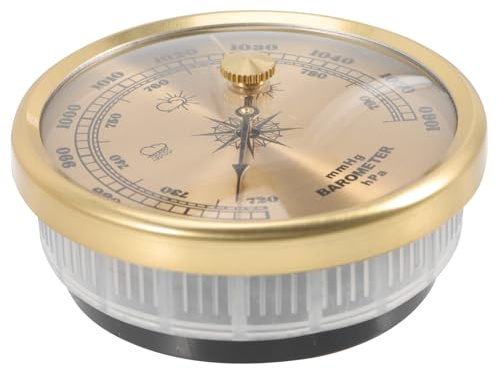 Abaodam Adjustable Aneroid Barometer Pointer for Home Use, Calibratable Wall-mounted Air Pressure Gauge Suitable for Indoor Weather Monitoring