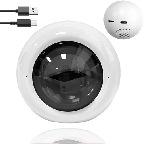 Memory Orb Lamp, Memory Orb Ball, 6,9 cm (2,7 Zoll), Video, Sphere Player, Videos und Fotos, aufladbar, personalisierbar, Glaskugel, 3D-Video, Ultraschallglas, digitales Fotoalbum, Weiß 1