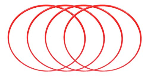 AOWINHIT Protector de Llanta de Rueda de Aleación de Aluminio Scratch Llantas de Coche Protección Anillo Decorativo para 19 Pulgadas Hub Rojo 4 Piezas