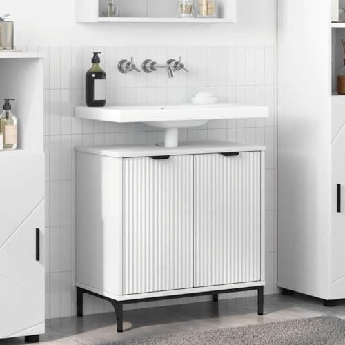 Genérico Gabinete de Lavabo para Baño con Puerta 60.5 x 33.5 x 61 cm,Mobiliario,Armarios y Almacenamiento,Tocadores,Tocadores de baño-883414