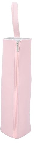 Saluaqui Curling Iron Bag Värmepåse för Resor Hem med Värmebeständigt Foder och Triangulär Design (Rosa)