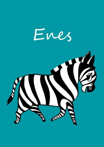 Malbuch / Notizbuch / Tagebuch - Enes: DIN A4 - blanko - Zebra