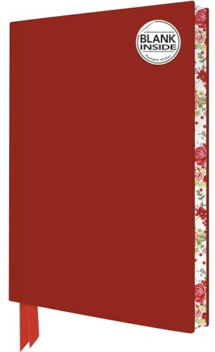 Exquisit Notizbuch ohne Linien DIN A5: Farbe Rot: Unser hochwertiges Blankbook ohne Linien mit Softcovereinband aus Kunstleder und farbigem, ... Buchschnitt (Exquisit Notizbuch DIN A 5)