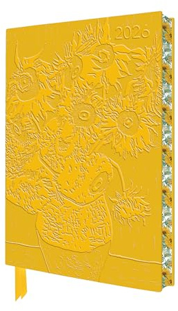 Vincent van Gogh – Sonnenblumen – Tischkalender 2026: Original Flame Tree Publishing DIN A5-Format Exquisit Tischkalender mit Softcovereinband aus ... gestalteten Buchschnitt (DIN A5-Diary)