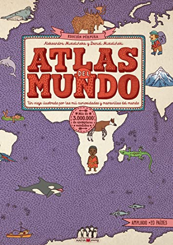 Atlas del mundo. Edición Púrpura: ¡El atlas del mundo ahora es más grande!