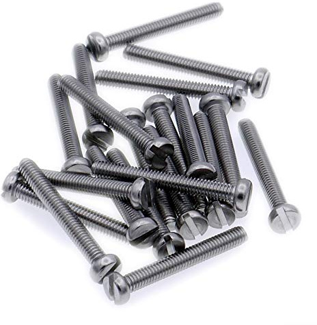 M4 (4mm x 40mm) Slot Cheese Machine Screw (Bolt) - Stainless Steel (A2) (Pack of 20)