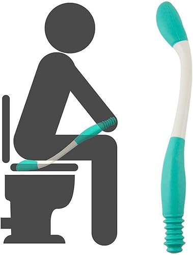 Outils d'aide à la toilette, Essuie Fesse Aide aux Toilettes Pinces pour papier toilette, Aide à nettoyer les toilettes, poignée longue portée confort, Poignée pour Inférieurs Essuie-Glace