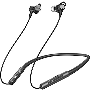 TELLUR Ego Cuffie Bluetooth In-Ear, Multipoint, Cancellazione Attiva del Rumore, IPX4 e Leggere -> Ideali per Sport e Allenamento, BT 5.0, Chiusura Magnetica, Fino a 9 Ore di Riproduzione, Nero
