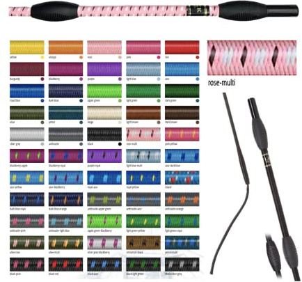 JA Horse Fleck Feldmann Balance Sports Dressurgerte Gerte Reitgerte (rosa-Multi, 110 cm)