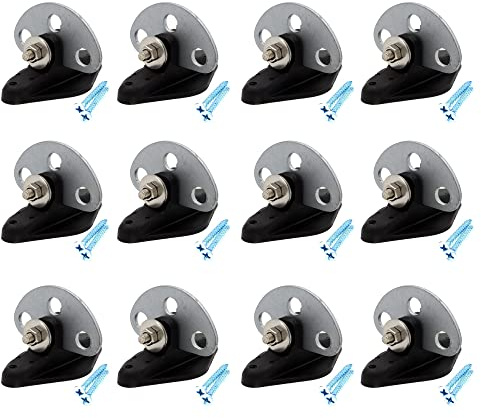12 Pcs Pinlock insulators with 3 Point Gate Connector, Electric Fence Gate End