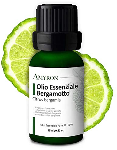 Ätherisches Bergamottöl 15ml AMYRON Natürlich Und Rein Zu 100% Ideale Für Aromatherapie Und Diffusor Ätherische Öle/Massagearomatisch/Verwendung In Lebensmitteln.