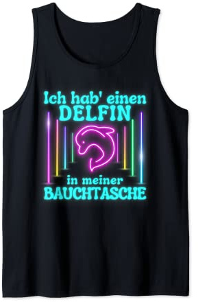 Delfin in meiner Bauchtasche Party Outfit Sommer Mallorca Tank Top
