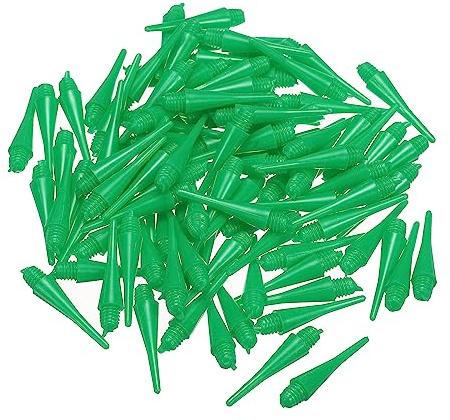 PATIKIL Plastic Dart Tips, 150 Pack 2BA Thread Soft Dart Tips Plastic Tip Soft Tip, Green