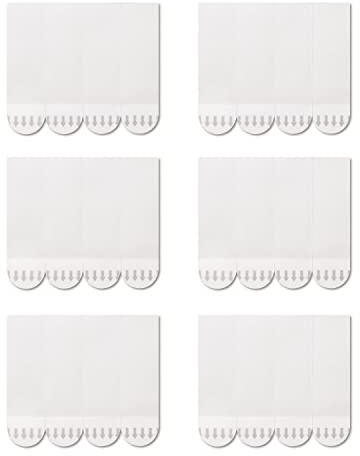 JELLYSUB 60 Pieces Refill Strips, Removable Adhesive Strips Damage Free (M) | No Tools Required, Water-Resistant, Replacement Hanging Strips for Posters, Indoor Wall Hooks and Wall Décor, Clean Removal