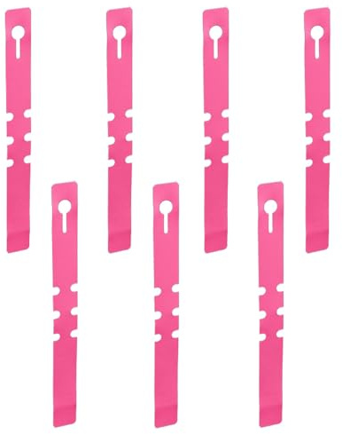 100Pcs Plant Labels, Pink Plastic Adjustable Tree Hanging Labels Wrap Around Garden Plant Markers Name Tag for Seed Vegetable Flower Potted Plants Gardening, 2x21cm